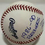 Milwaukee Brewers ROB DEER Signed MLB Baseball AUTO w/ "Brewers 1986-90"