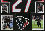 FRAMED HOUSTON TEXANS WOODY MARKS AUTOGRAPHED SIGNED JERSEY JSA COA