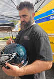 Jason Kelce Signed/Inscr Full Size Replica Speed Eagles Helmet PSA/DNA 208035