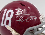 Brian Robinson Autographed Signed Alabama Mini Helmet Fanatics Holo #DQ16443588