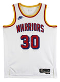 Warriors Stephen Curry Signed White Nike 2024 Classic Ed. Swingman Jersey BAS