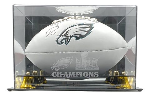 Darius Slay Signed Philadelphia Eagles Logo Football BAS w/ Super Bowl 59 Case