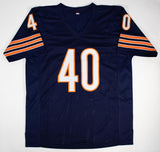 Gale Sayers Signed Bears Jersey (Beckett COA) Kansas Comet / Hall of Fame 1977