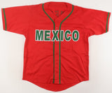 Joey Meneses Signed Team Mexico World Baseball Classic Jersey JSA / Nationals