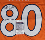 Rod Smith "2x SB Champs" Signed Denver Broncos Custom Orange Jersey (JSA COA)