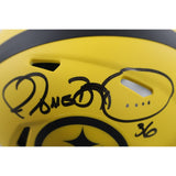 Jerome Bettis Autographed Pittsburgh Steelers Rave Mini Helmet Beckett 49600
