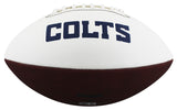 Colts D.J. Giddens Signed Franklin White Panel Logo Football BAS Witnessed