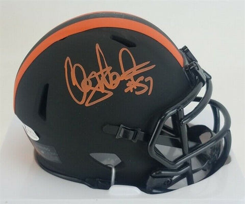 Clay Matthews Jr. Signed Cleveland Browns Eclipse Mini Helmet (Beckett COA)