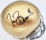 TIM BROWN AUTOGRAPHED NOTRE DAME FIGHTING IRISH MINI HELMET BECKETT BAS 189388