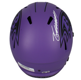 Zay Flowers Autographed Baltimore Ravens 'RAVE' Full Size Speed Helmet Beckett