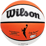 DIANA TAURASI AUTOGRAPHED AUTHENTIC WHITE BASKETBALL MERCURY BECKETT QR 214839