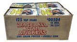 1981 Fleer Star Stickers Baseball Not Sealed 36 Pack 12 Box Case