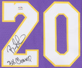 Brian Shaw Signed Los Angeles Lakers Inscribed "3xChamp" Jersey (PSA) Guard