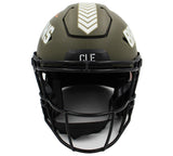 Jim Brown Signed Cleveland Browns Speed Flex Authentic STS Helmet -Orange Ink