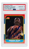 Dominique Wilkins Signed 1986 Atlanta Hawks Fleer Card #121 HOF 06 PSA/DNA 10