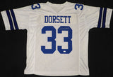 Dallas Cowboys Tony Dorsett Autographed Signed White Jersey JSA #WA386050