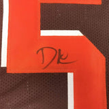 Autographed/Signed DAVID NJOKU Cleveland Brown Football Jersey PSA/DNA COA Auto