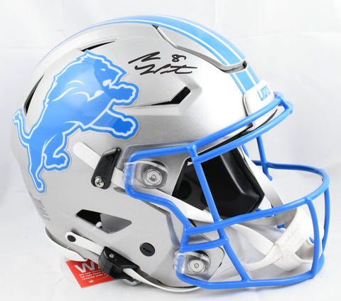 Sam LaPorta Autographed Detroit Lions F/S SpeedFlex Helmet - Beckett W Hologram