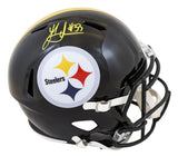Steelers Jack Sawyer Signed Full Size Speed Rep Helmet W/ Case BAS Witnessed