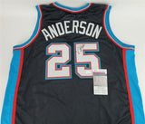Nick Anderson Signed Grizzlies Jersey (JSA COA) Finished his Career in Memphis