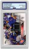 Travis Wood Signed Cubs 2016 Topps Baseball Card #507 (Limited Edition) - (PSA)