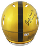 Steelers LBs (3) Signed Flash Full Size Speed Proline Helmet BAS Witnessed