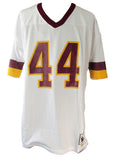 John Riggins HOF Signed/Ins White Mitchell & Ness Football Jersey Redskins JSA7