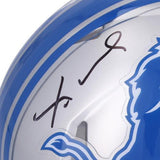 Jameson Williams Detroit Lions Autographed Riddell Speed Mini Helmet