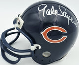 Dick Butkus & Gale Sayers Autographed Bears Blue Mini Helmet Beckett #AE16659