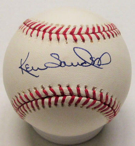 Brewers KEN SANDERS Signed MLB Baseball AUTO - Red Sox - Twins - Angels -Indians