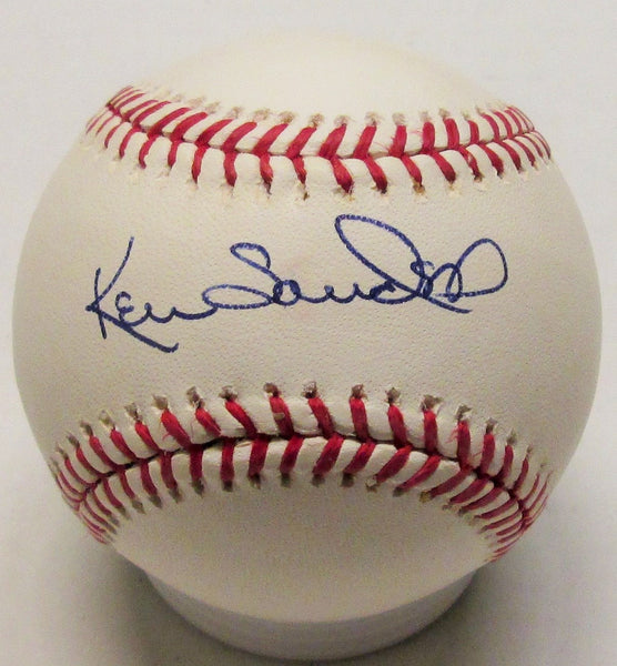 Brewers KEN SANDERS Signed MLB Baseball AUTO - Red Sox - Twins - Angels -Indians