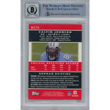 Calvin Johnson Autographed 2007 Bowman Chrome BC75 Card 10 Grade Beckett 47037