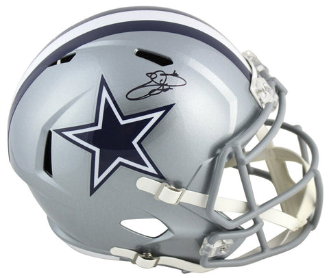 Cowboys Emmitt Smith Authentic Signed Full Size Speed Rep Helmet BAS Witnessed