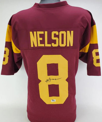 Malachi Nelson Signed USC Trojans Jersey (Beckett) USC / Boise State Quarterback