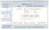 Mark McGwire St Louis Cardinals 08/22/99 50HR 4 Consecutive Seasons Ticket 56249