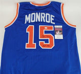Earl Monroe Signed New York Knicks Jersey HOF 1990 (JSA COA) 1973 World Champion