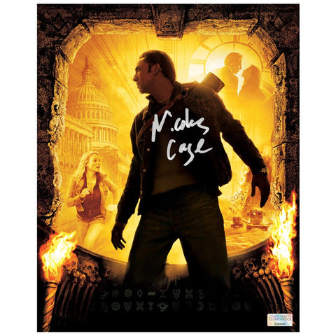 Nicolas Cage Autographed 2004 National Treasure Benjamin Gates 8x10 Photo