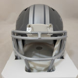 AMON RA ST BROWN SIGNED DETROIT LIONS SLATE SPEED MINI HELMET BECKETT QR