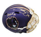 Steve Smith Sr Signed Raven Speed Full Size Alternate Helmet w- Agent 89 Insc