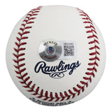 Rangers Josh Jung Signed 2023 WS Manfred OML Baseball BAS Witnessed #1W234493