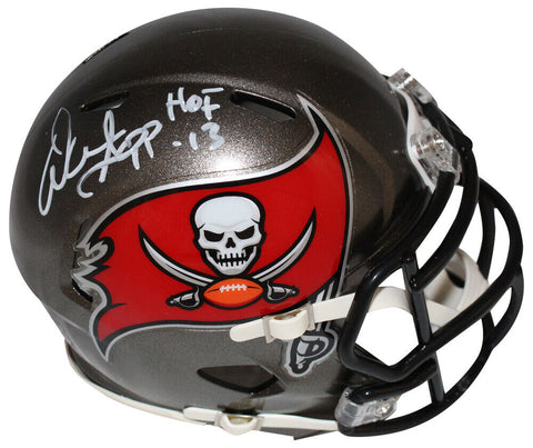 Warren Sapp Autographed Tampa Bay Buccaneers TB Mini Helmet Beckett 40704