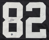 James Jett Oakland / Los Angeles Raiders Signed Jersey (Beckett) Wide Receiver