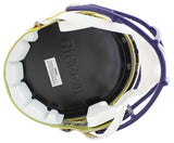 Vikings Adrian Peterson Signed Flash Full Size Speed Rep Helmet BAS Witnessed