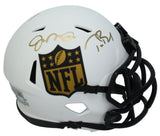Tom Brady / Joe Montana NFL Shield Lunar Mini Speed Helmet Fanatics LE 24