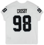 Framed Maxx Crosby Las Vegas Raiders Autographed Nike White Elite Jersey