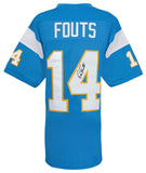 Dan Fouts Signed Powder Blue Throwback Football Jersey - (SCHWARTZ COA)