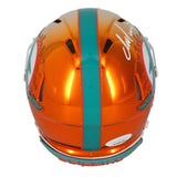 Dan Marino Autographed Miami Dolphins Custom Chrome Mini Helmet JSA