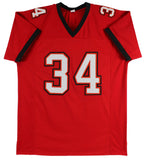 Dexter Jackson "SB XXXVII MVP" Authentic Signed Red Pro Style Jersey BAS Witness