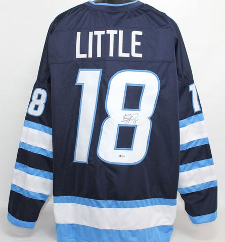 Bryan Little Signed Winnepeg Jets Jersey (Beckett COA) NHL Career 2007-present