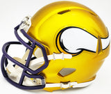 SAM DARNOLD AUTOGRAPHED VIKINGS FLASH YELLOW SPEED MINI HELMET BECKETT 230254
